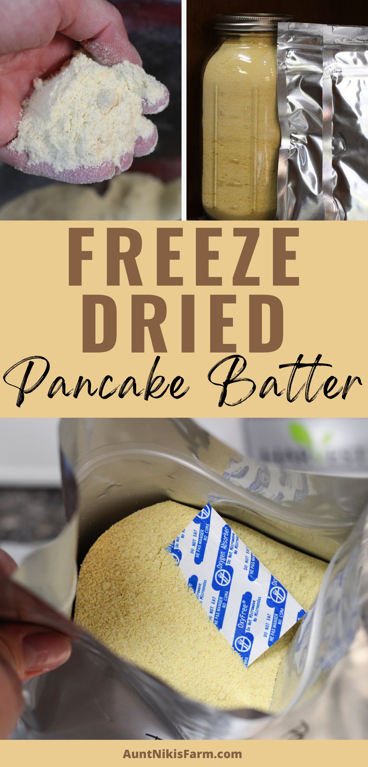 How to Freeze Dry Pancake Batter PIN